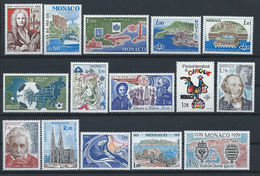 Monaco Lot 15 Timbres Neuf** (MNH) 1978 - 79 (lot XI) - Collections, Lots & Séries