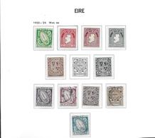 Irlande 1922-24 N° 40/51 Neufs *. MH Sf N° 45 Série Courante Surchargés Cote 86 Euros - Nuevos