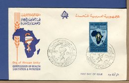 EGITTO - UAR - EGYPT - 1964 HEALTH SANITATION NUTRITION - FDC - Covers & Documents