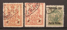 Polen Lokale Postgebiete 1915 - 1923 Mi.Nr.7a,3 Gestempelt     (B378) - Oblitérés
