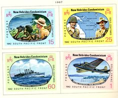 New Hebrides, 1966, SG 125 - 128, Complete Set Of 3, Mint Hinged - Ungebraucht