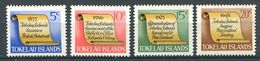 237 TOKELAU 1969 - Yvert 16/19 - Parchemin Historique - Neuf **(MNH) Sans Trace De Charniere - Tokelau