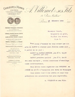 LETTRE 1914 A. VILLEMOT & FILS 14 RUE MALHER PARIS 4 ème - PEINTURE VERNIS LITHOPONE MINIUM - SAINT ÉLOI LES MINES - Droguerie & Parfumerie
