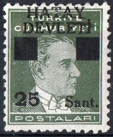 HATAY, COMMEMORATIVO, KEMAL ATATURK, SOPRASTAMPATO, 1939, FRANCOBOLLO NUOVO (MLH*), Scott 2 - Neufs