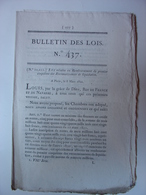 BULLETIN DES LOIS De 1821 - PAVAGE ROUTE CENON LA BASTIDE - LEGION HOHENLOHE - VENDEE - GAP MARCIGNY BRANTOME COLLEVILLE - Gesetze & Erlasse