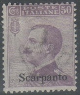 Scarpanto 1912 - Effigie 50 C. **       (g5345) - Egeo (Scarpanto)