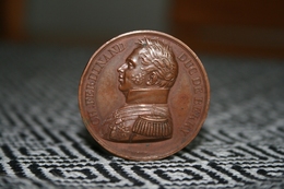 Bronze Medaille CH. FERDINAND DUC DE BERRY Sign F . GAYRARD 1820 Frankreich - Ante 1871
