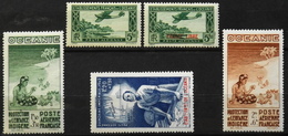 France (ex-colonies & Protectorats) > Océanie 1934 - Les N° 1 - 3 - 4 - 5 - 6 - NEUF* Avec Charnière - Airmail