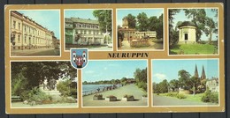 Deutschland DDR Ansichtskarte NEURUPPIN Gesendet 1990, Mit Briefmarken - Neuruppin