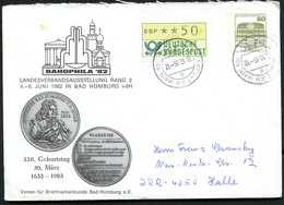 Bund PU117 D2/012 LANDGRAF FRIEDRICH II. Medaille Bad Homburg Gebraucht 1986 - Enveloppes Privées - Oblitérées