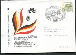 Bund PU117 D2/020 AUSSTELLUNG BRD-POLEN Sost.Bremen 1982 - Privé Briefomslagen - Gebruikt