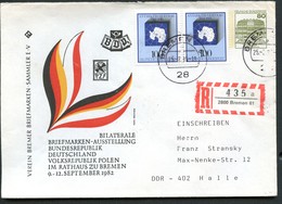 Bund PU117 D2/020 AUSSTELLUNG BRD-POLEN Gebraucht EINSCHREIBEN  1985 - Private Covers - Used