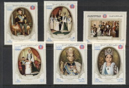 Yemen Kingdom 1968 Mi#567-572 Shah & Empress Coronation Anniv. MUH - Yemen