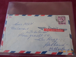 Lettre De Bahrein De 1957 A Destination Des Pays Bas - Bahrain (...-1965)