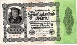 Reichbanknote  50000 Mark - 50.000 Mark