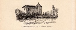 1891 - Gravure Sur Bois - Pontcharra (Isère) - Le Château De Bayard - FRANCO DE PORT - Prints & Engravings