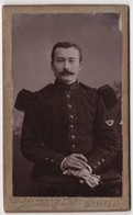 CDV Photo Originale XIXème Militaria Soldat Chasseur 47 Par Macagno Saint Malo Cdv 2452 - Alte (vor 1900)