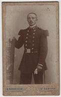 CDV Photo Originale XIXème Militaria Soldat Chasseur 47 Par Bonnesoeur Saint Servan Cdv 2453 - Alte (vor 1900)