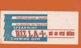 BUVARD / BLOTTER :  RIZ LA +   Est Un Vrai Delice Chewing Gum - Sucreries & Gâteaux