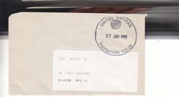 Nations Unies - Lettre De 1993 - Oblit Unites Nations Ptotection Force - Exp Vers La Belgique - BPS 41 - Lettres & Documents