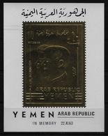 YEMEN  Epreuve De Luxe  ( Or ) * * NON DENTELE  Kennedy - Kennedy (John F.)