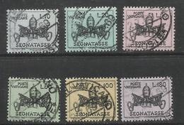 VATICANO VATIKAN VATICAN  1968 SEGNATASSE TAXES DUE TASSE PAOLO VI SERIE COMPLETA USATA COMPLETE SET USED - Postage Due