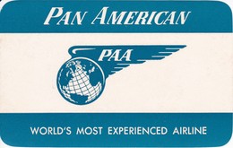 ANTIGUA ETIQUETA DE LA COMPAÑIA AEREA PAN AMERICAN  (AVION-PLANE) PAA - Etiquetas De Equipaje