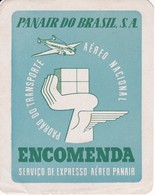 ANTIGUA ETIQUETA DE LA COMPAÑIA AEREA PANAIR DO BRASIL S.A. (AVION-PLANE) - Etiquetas De Equipaje