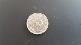 Germany - 50 Pfennig - 1980D - VF+ - 50 Pfennig