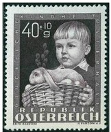 KINDHEIT KINDER CHILDREN ENFANTS  AUSTRIA ÖSTERREICH AUTRICHE 1949 MNH MI 929 SC B260 YV 765 RABBIT LAPIN - Marionnetten