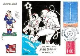 Illustrateur Lamy - Enghien Les Bains - Sports - Football - Coupe Du Monde 1998 - Etats-Unis - Autographe - Signature - Andere & Zonder Classificatie