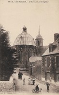 CARTE POSTALE ORIGINALE ANCIENNE : ETABLES L'ABSIDE DE L'EGLISE  ANIMEE PAS DE CALAIS (62) - Etaples