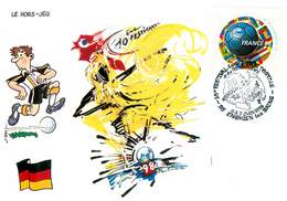 Illustrateur Schwartz - Enghien Les Bains - Sports - Football - Coupe Du Monde 1998 - Allemagne - Autographe - Signature - Andere & Zonder Classificatie