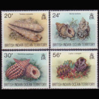 BR.I.O.T. 1996 - Scott# 172-5 Seashells Set Of 4 MNH - Britisches Territorium Im Indischen Ozean