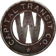 États-Unis, Washington D.C., Capital Transit Co., Jeton - Professionnels/De Société