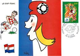 Illustrateurs - Illustrateur R. Mofrey - Enghien Les Bains - Sports - Football - Coupe Du Monde 1998 - Croatie - Andere & Zonder Classificatie