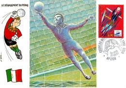 Illustrateurs - Illustrateur Roussey - Enghien Les Bains - Sports - Football - Coupe Du Monde 1998 - Mexique - Roussey
