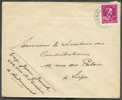 CANTONS De L'EST - 1F50 Col Ouvert -10% Obl. Sc BUTGENBACH  Sur Lettre Du 31-7-1946 Vers Liège - 13365 - 1946 -10 %