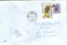 Romania - Registered Letter Circulated In 1999 - Overprint "Red Heart" And  Beetle - Briefe U. Dokumente