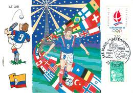 Illustrateur P. Hamm - Enghien Les Bains - Sports - Football - Coupe Du Monde 1998 - Colombie - Autographe - Signature - Hamm