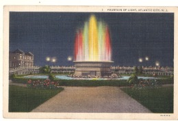 *** NJ  ***  ATLANTIC CITY   Fountain Of Light   - Unused TTB - Atlantic City