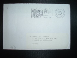 LETTRE PORT PAYE OBL.MEC. P.P. 26-12 1990 975 SAINT PIERRE Renaissance De L'Ile Aux Marins - Briefe U. Dokumente