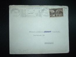 LETTRE  Pour ALLEMAGNE TP CITERNE PORTUGAISE 50F OBL.MEC.1 SEPT 1956 CASABLANCA PPAL MAROC + Cie CHERIFIENNE L'ELECTRO-M - Covers & Documents