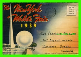 NEW YORK CITY, NY - NEW YORK WORLD'S FAIR FOLDER IN 1939 - TRAVEL IN 1939 - - Ausstellungen