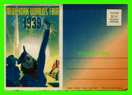 NEW YORK CITY, NY - NEW YORK WORLD'S FAIR FOLDER IN 1939 -  BY  THE GRINNELL LITHO CO - - Mostre, Esposizioni