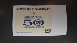 GABON 1996 - INTERCONTINENTAL 50 YEARS OF GLOBAL HOSPITALITY- IMPERF IMPERFORATE ND NON DENTELE - RARE MNH - Gabon (1960-...)