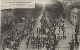 CHARLEVILLE - CARTE FETE DES SAPEURS POMPIERS -12 JUIN 1910 - - Charleville