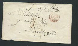 Lettre  ( Lsc )  De Saint Petersbourg Pour Paris  EN 1846 , Marque D'entrée - Lo42601 - ...-1857 Préphilatélie