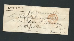 Lettre  ( Lsc )  De Saint Petersbourg Pour Bernay  EN 1852, Cachet Rouge D'entrée Prusse Par Valenciennes - Lo42605 - ...-1857 Vorphilatelie