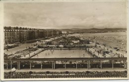 FLINTSHIRE - RHYL -  WEST PARADE FROM THE PAVILION RP Clw109 - Flintshire